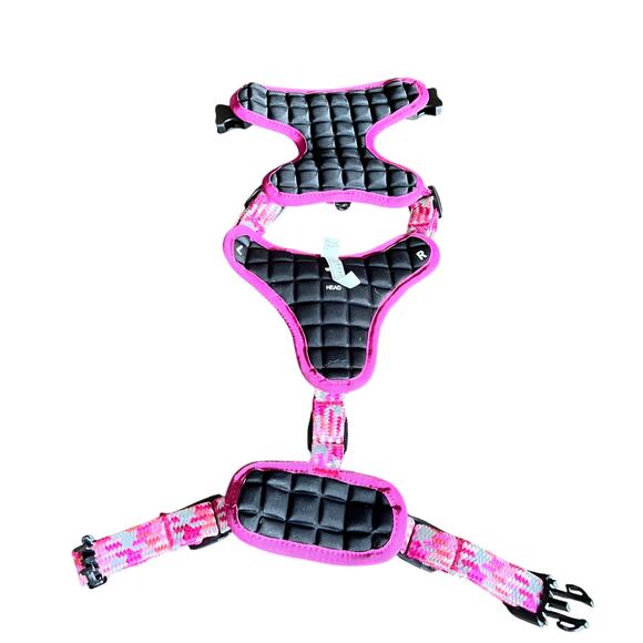 HEAD Quick Dry Dog Harness Pink Medium Reflective Padded Comfort Pet Vest hiking - Picture 2 of 9